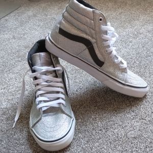 Sparkly vans sk8 hi